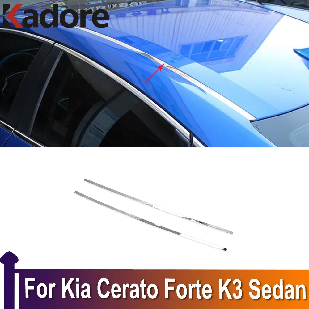 

Внешние аксессуары, автомобильный Стайлинг для Kia Forte Cerato k3 Sedan 2019 2020 2021, накладка на крышу автомобиля, декоративная наклейка
