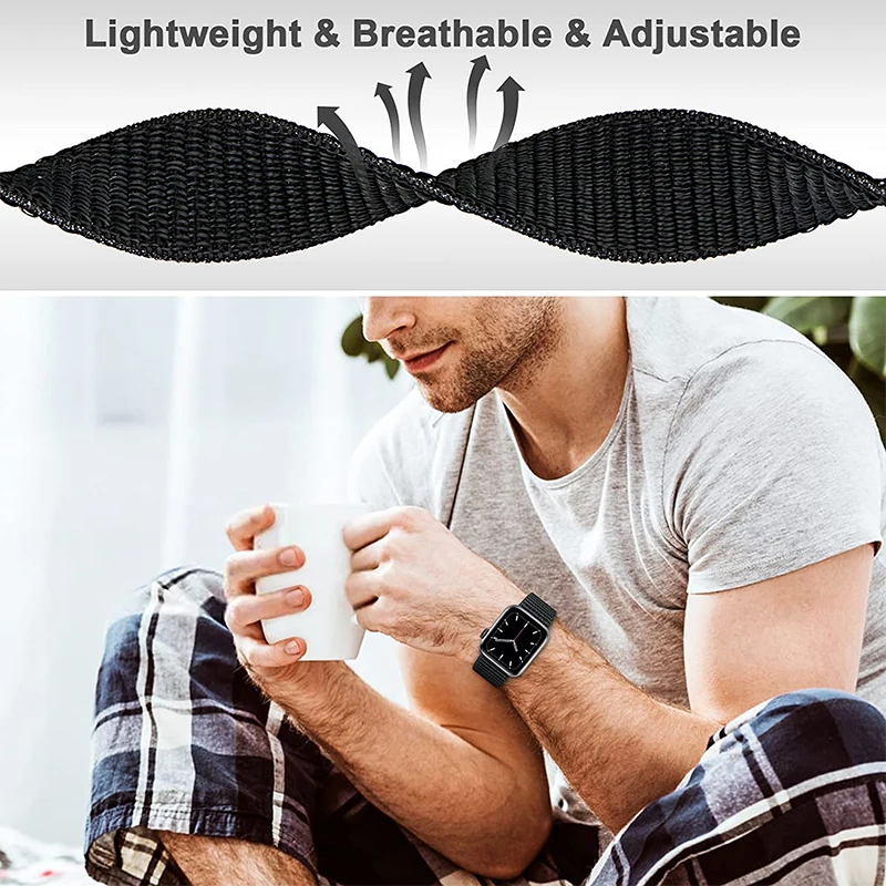 Nylon Strap For Apple Watch Band 8 7 SE 6 Ultra 49MM 40MM 44MM 45MM 41MM Accessories bracelet for iWatch series 5 4 3 42MM 38MM