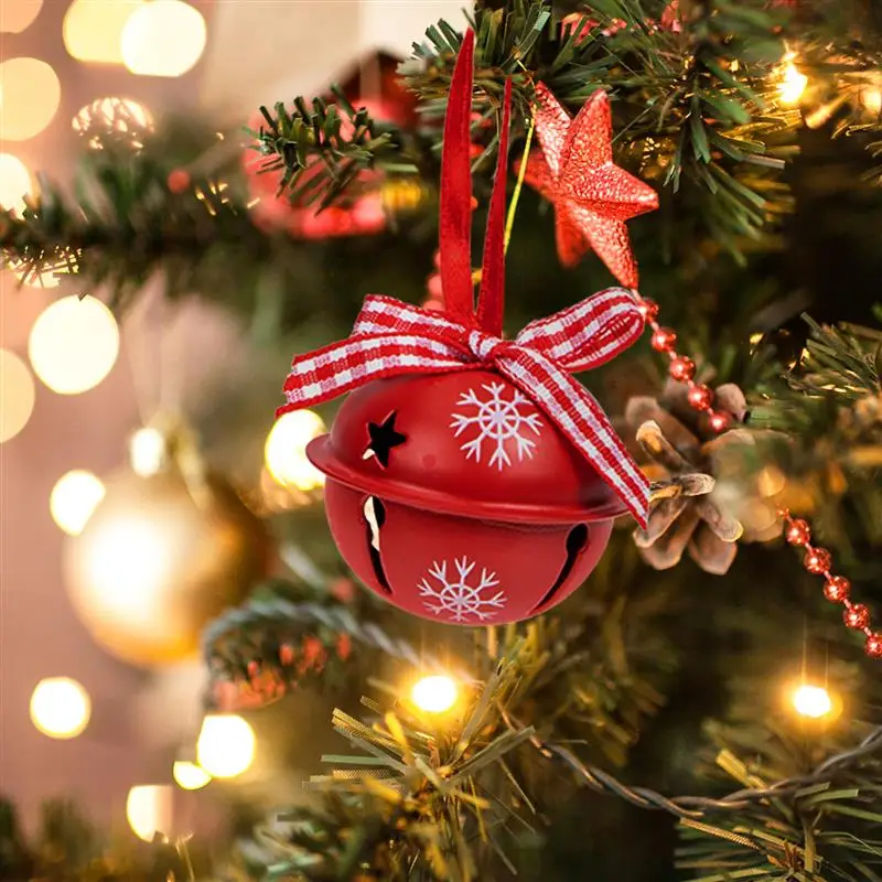 

12Pcs Christmas Bells Xmas Tree Decorations Hanging Ornament New Year Decor Gingle Bell For Christmas Gift Ball Ornament