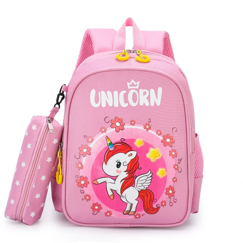 Girl Boy Unicorn Dinosaur Cartoon Printed Children Cute Backpacks In Kindergarten Kids Primary School Students Pen Bags Gift Hot