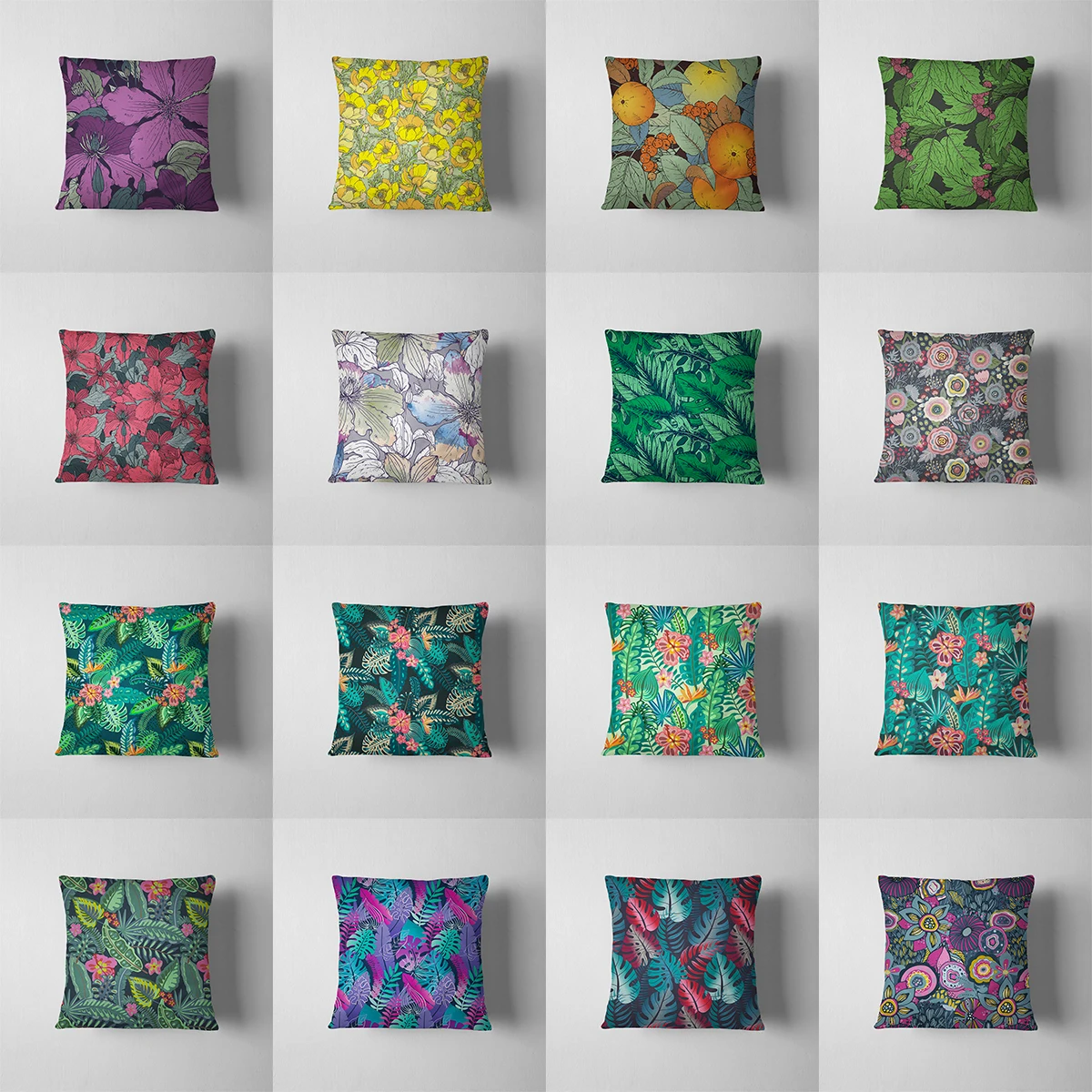 

Retro Abstract Flower Cushion Cover for Living Room Sofa Oil Painting Cushions Throw Pillow Cover Home Decor Pillow Case 45x45
