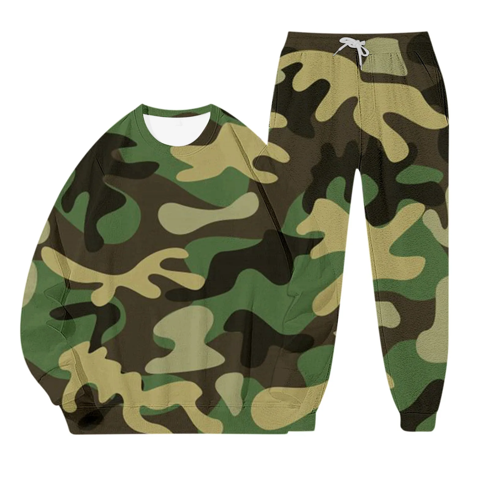 Женский осенне-зимний свитшот с круглым вырезом и длинными рукавами принтом