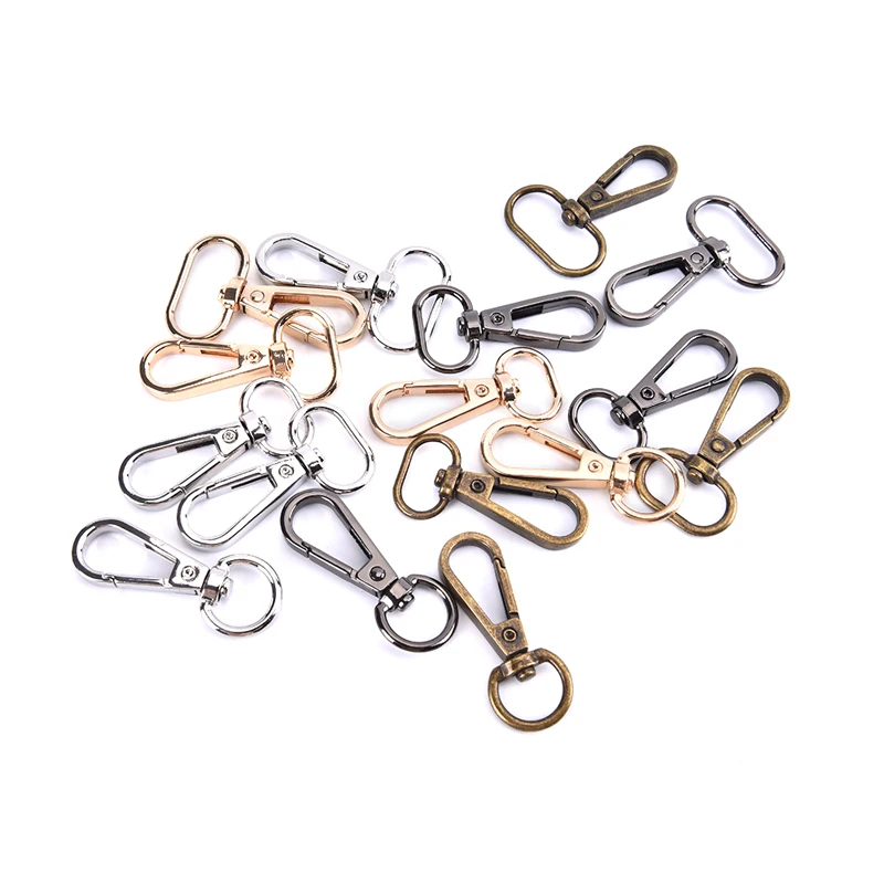 

Hot Sale 5Pcs Metal Bags Strap Buckles Lobster Clasp Collar Carabiner Snap Keychain Hook Outdoor Tools Accessories 13/16/20/25mm
