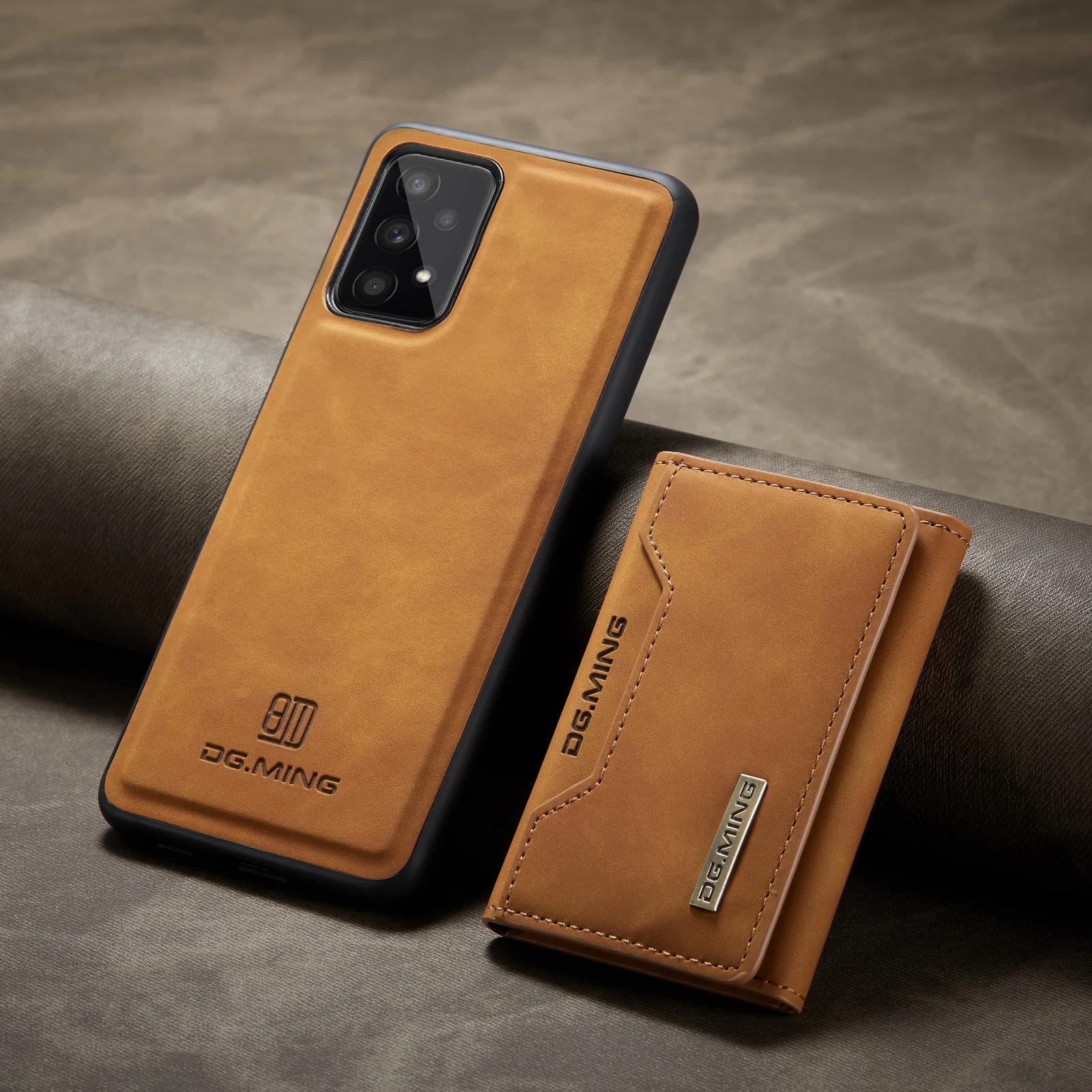 

Роскошный Магнитный кожаный чехол-кошелек 2 в 1 для Samsung Galaxy A53 A 53, чехол для телефона без отпечатков пальцев для Samsung A53, искусственные чехлы