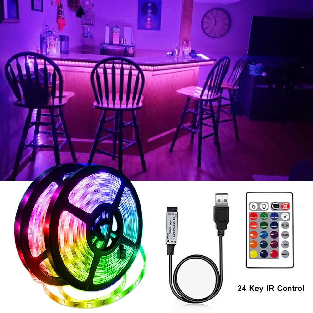 10M 5M Led Strip Lights RGB Infrared Bluetooth Control Luces Luminous Decoration For Living Room 5050 Ribbon Lighting Fita Lamp