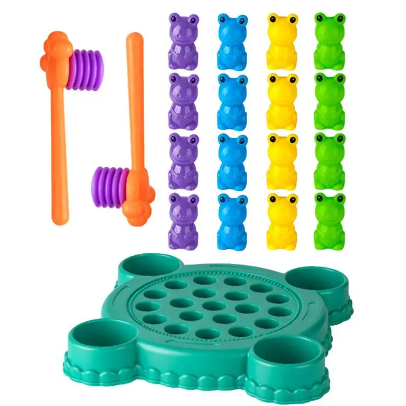 Portable Toddlers Toys Kids Board Games Kids Interactive Toys Frog Pounding Toy For Toddlers Kids