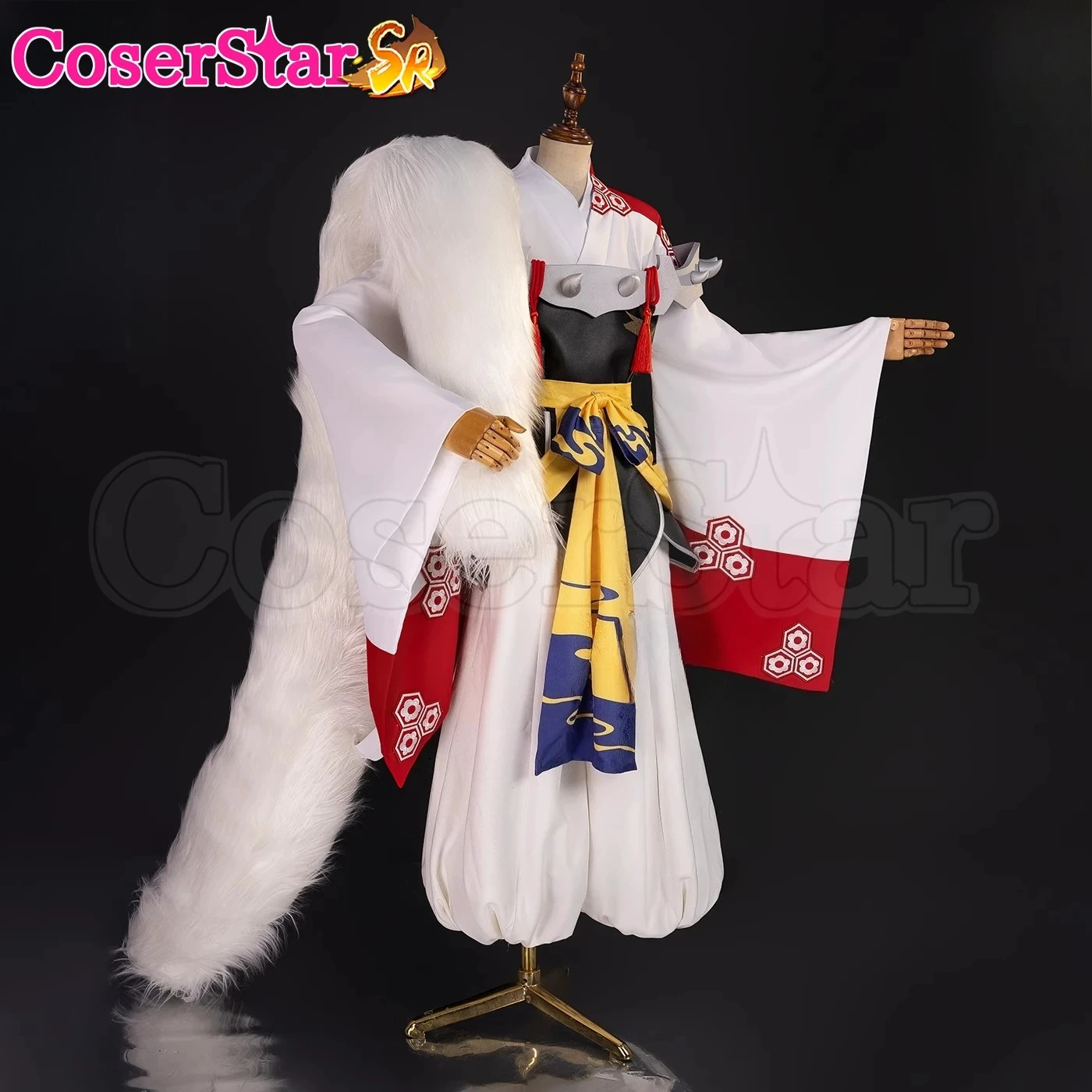 Фото CoserStar-SR аниме Inuyasha Sesshoumaru косплей костюм наряд Хэллоуин карнавал вечерние комиксы ролевые игры униформа парик костюмы №2