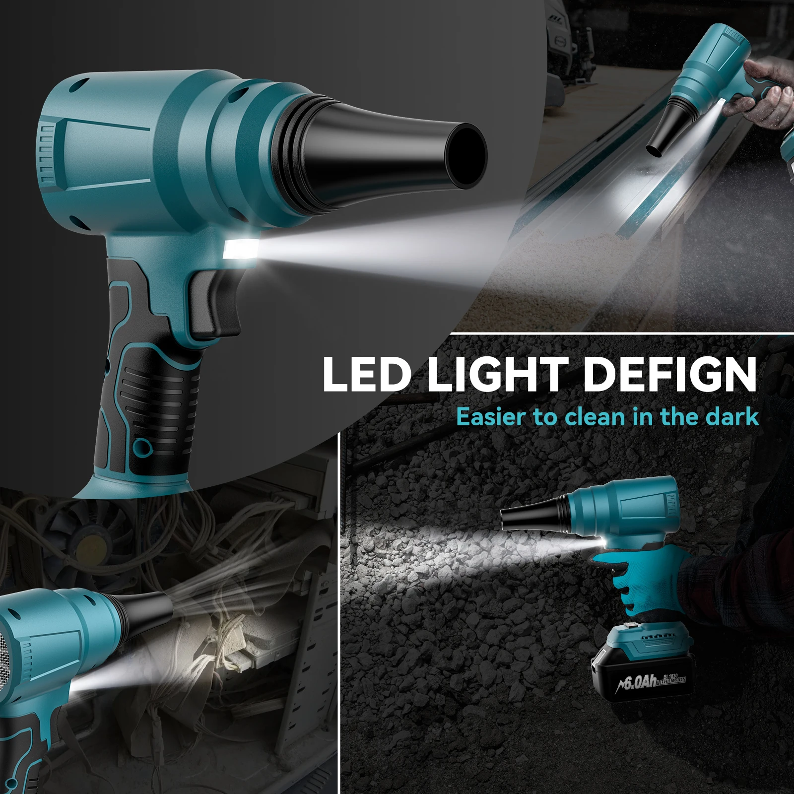 Беспроводной пылесборник для аккумулятора Makita 18 в BL1830 9.0Ah/6.0Ah Электрический BL1840