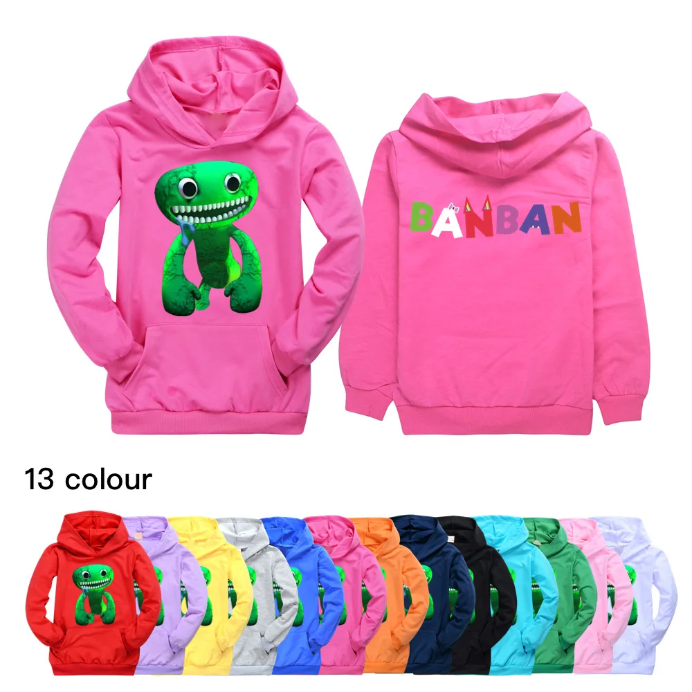 

2-16Y Game Garden of Banban Pullover Jumper Kids Hoodies Children Outerwear Toddler Girls Clothes Teenager Boys Sweatshirts