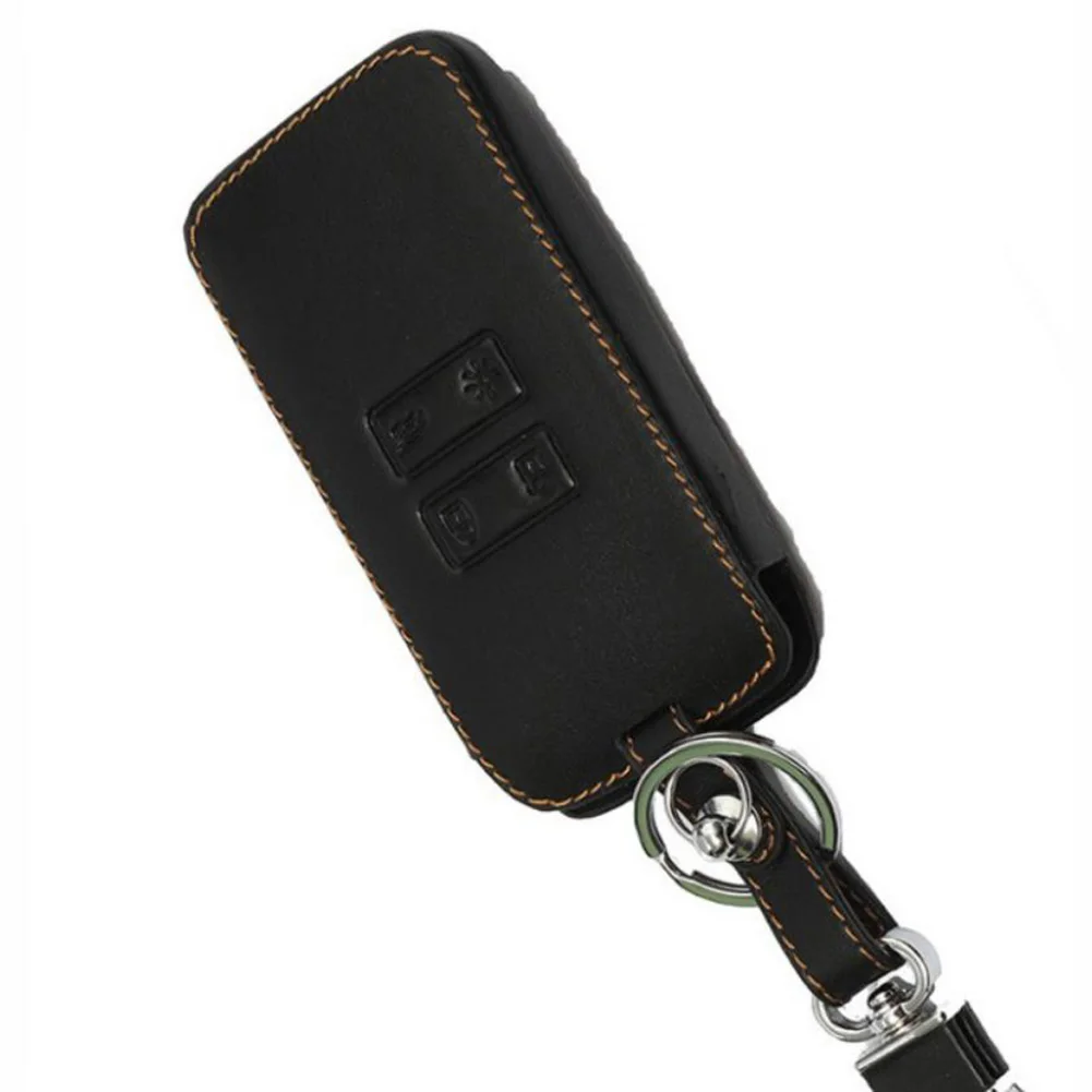 

Car Key Holder Remote Cover Case Fob PU Leather Keychain For Renault Koleos Kadjar 2016-2017 Interior Accessories Car Key Case