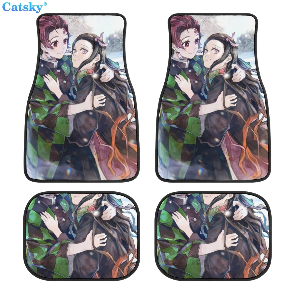 

Ghost Killing Blade Demon Slayer Anime Car Floor Mats, Hippie Car Mat, Car Accessories Gift, Stoner Gift, Retro Car Accessories