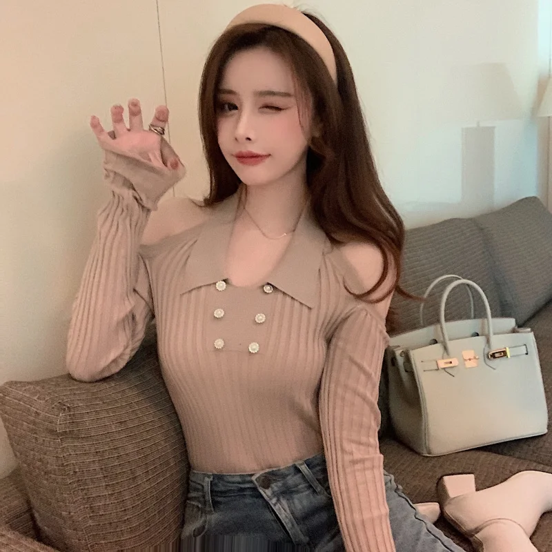 

Make firm предлагает вязать свитер для женщин, издание han, культивировать моральный Джокер, сексуальное короткое пальто с левым плечом