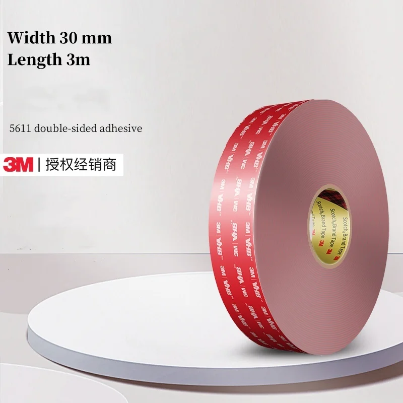 

Двусторонняя лента 3 м, 5611, прочная пенопластовая лента, водонепроницаемая, без следов, высоковязкая двусторонняя лента для автомобилей, бытовая