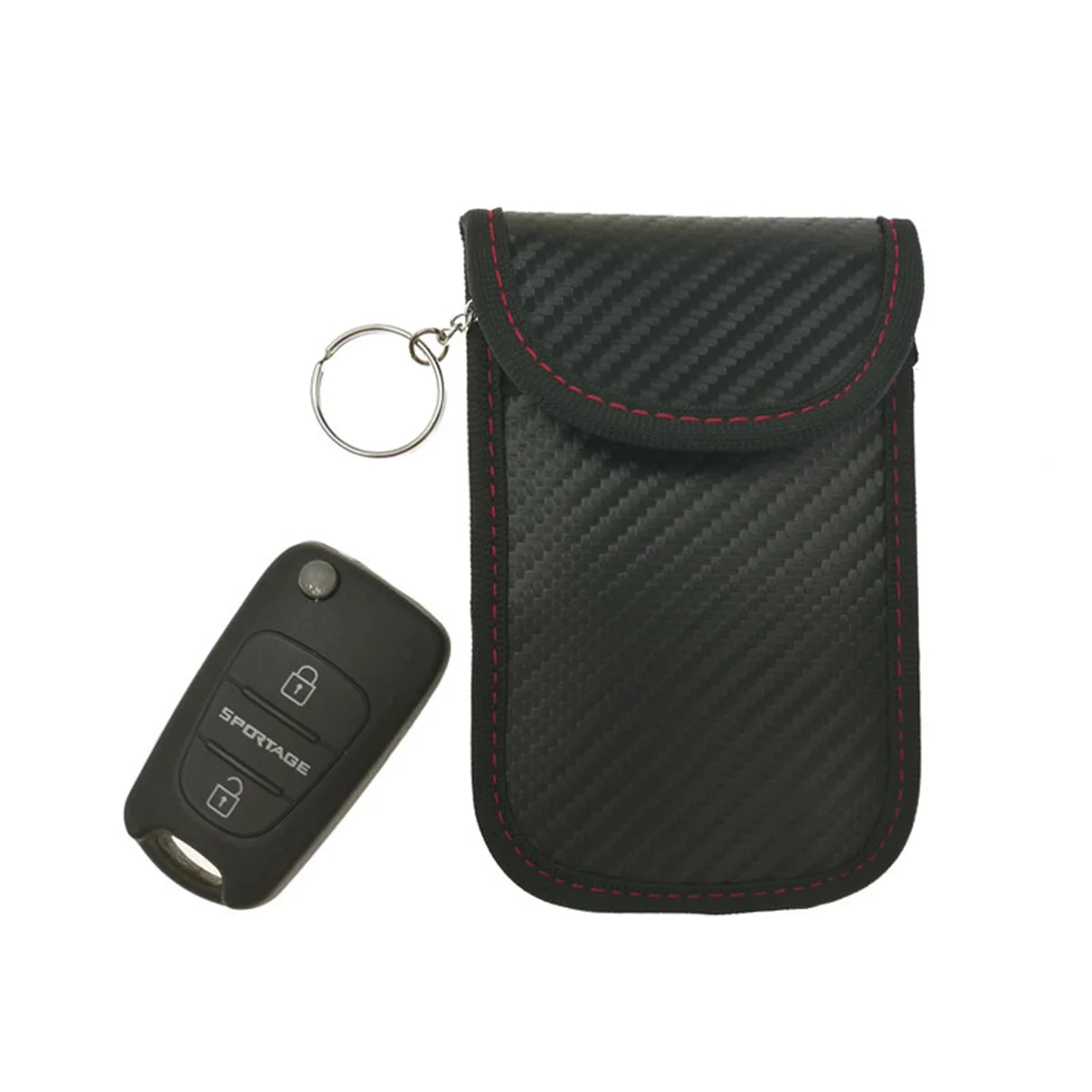 

Blocker Pouche Antimagnetic Anti-theft Bag for Car Key Fob (Black)