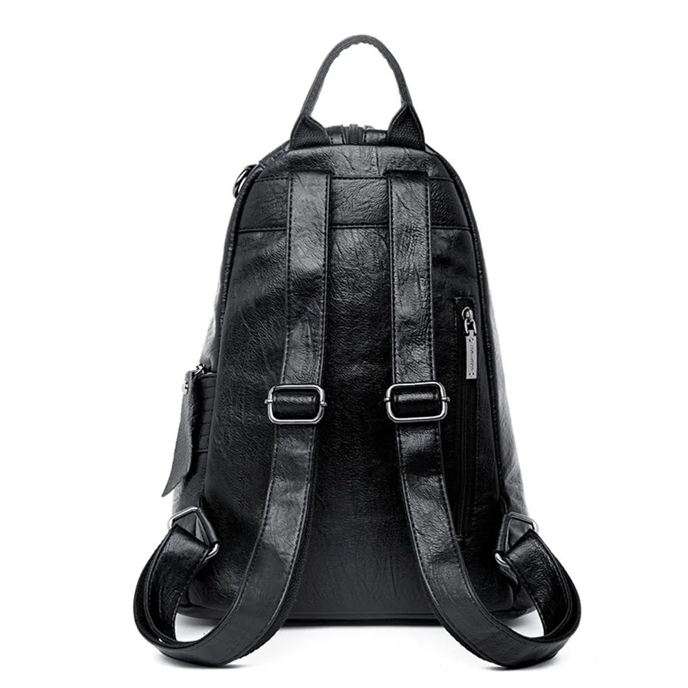 Рюкзак женский из овечьей кожи сумка на плечо для девушек большой