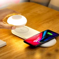 smart led sensor night light bedroom bedside usb wireless charge separate magnetic suction touch dimming eye protection lamp