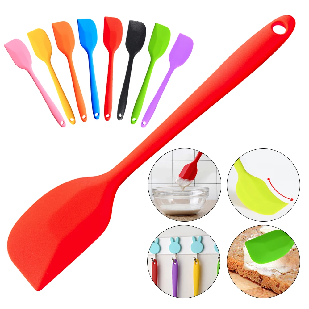 

Baking Cooking Silicone Spatula Home Kitchen Bar Utensils Gadgets Scraper Butter Cream Cake Smoother Polisher Cake Decorating