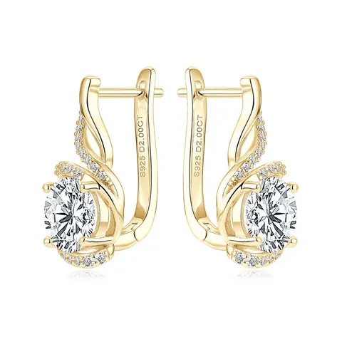 Серьги-кольца IOGOU из серебра 925