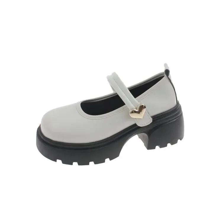 Женские винтажные Туфли Мэри Джейн черные туфли на массивной платформе короткие