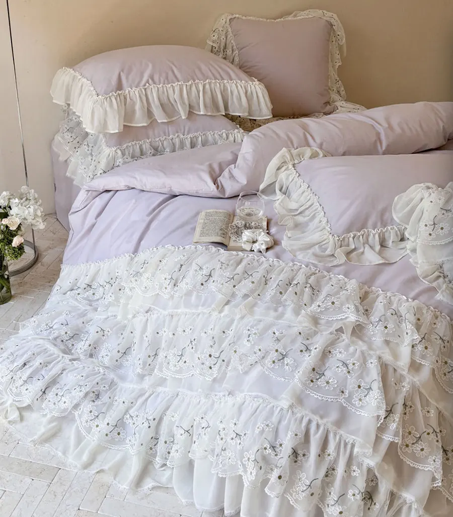 Романтический Комплект постельного белья сказочной ярмарки фиолетового