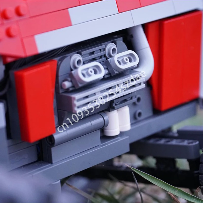 981 шт. MOC Traffic RC Massey Ferguson 1155 V8 Технология Модель Строительные блоки Укладка