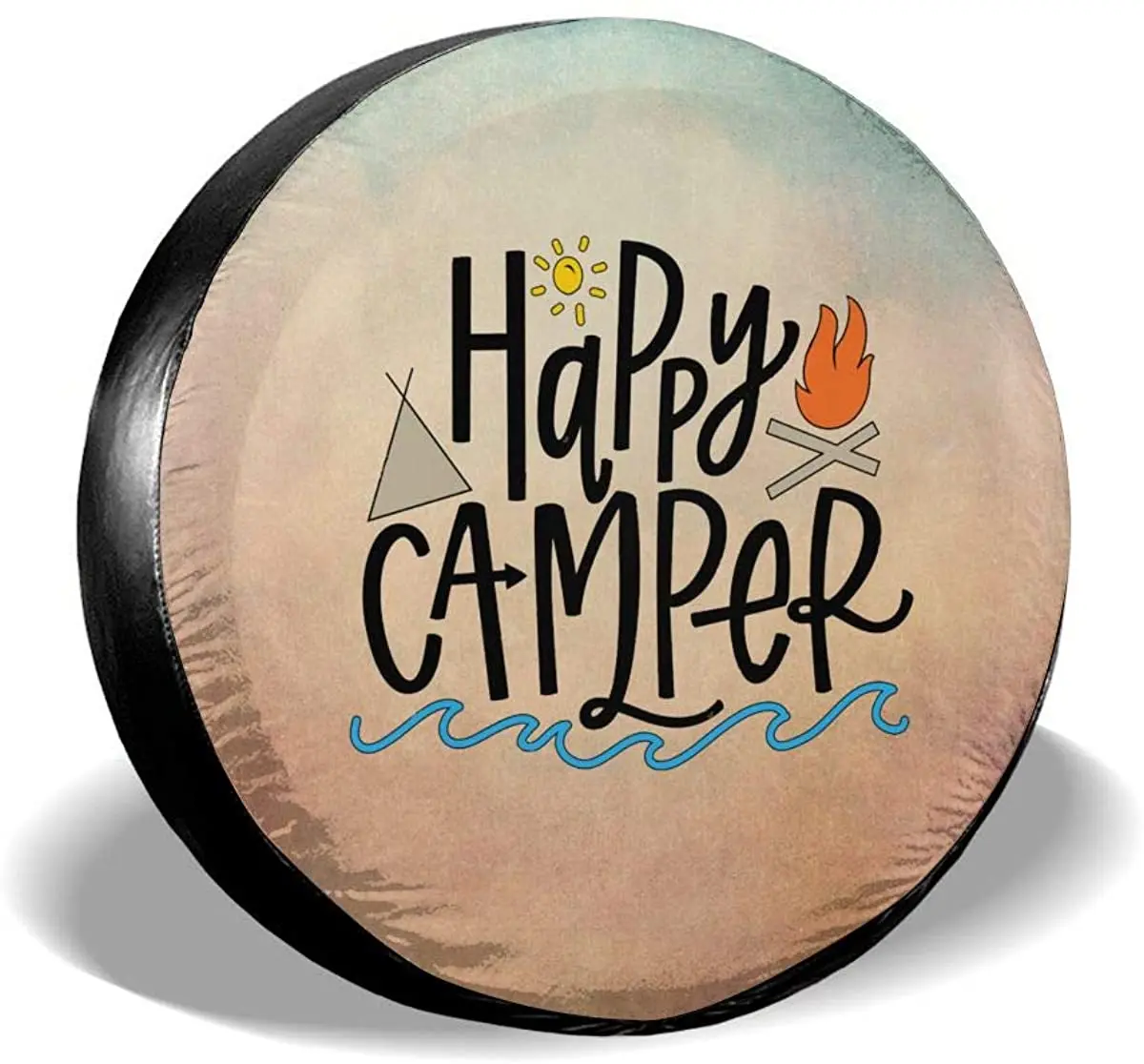 

Запасные колпачки для шин MSGUIDE Happy для жилого автомобиля, универсальная крышка для колес, подходит для джипов, прицепов, домов на колесах, вне...