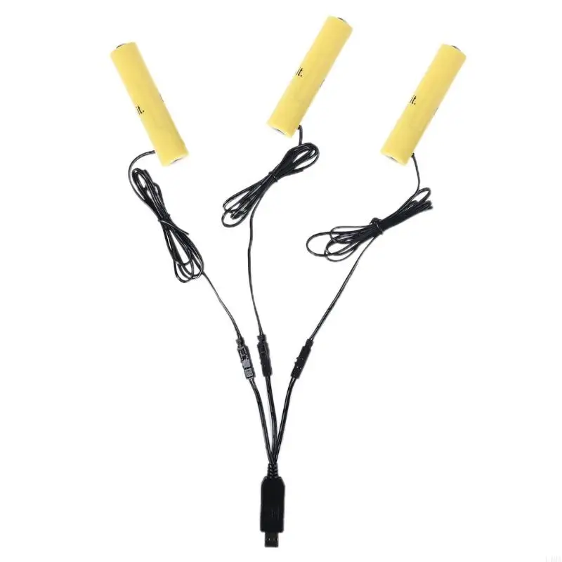 L4MA 110 см от 1 до 3 батарей AAA с питанием USB для зубной щетки игрушка-фонарик часы