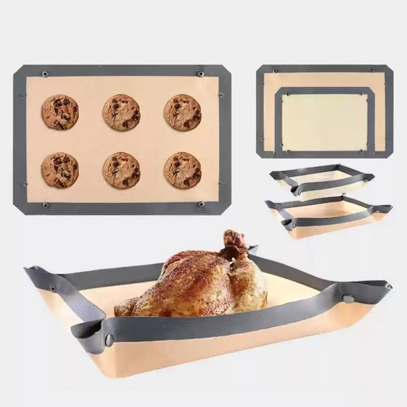 Непротекаемый антипригарный силиконовый коврик для выпечки силиконовые