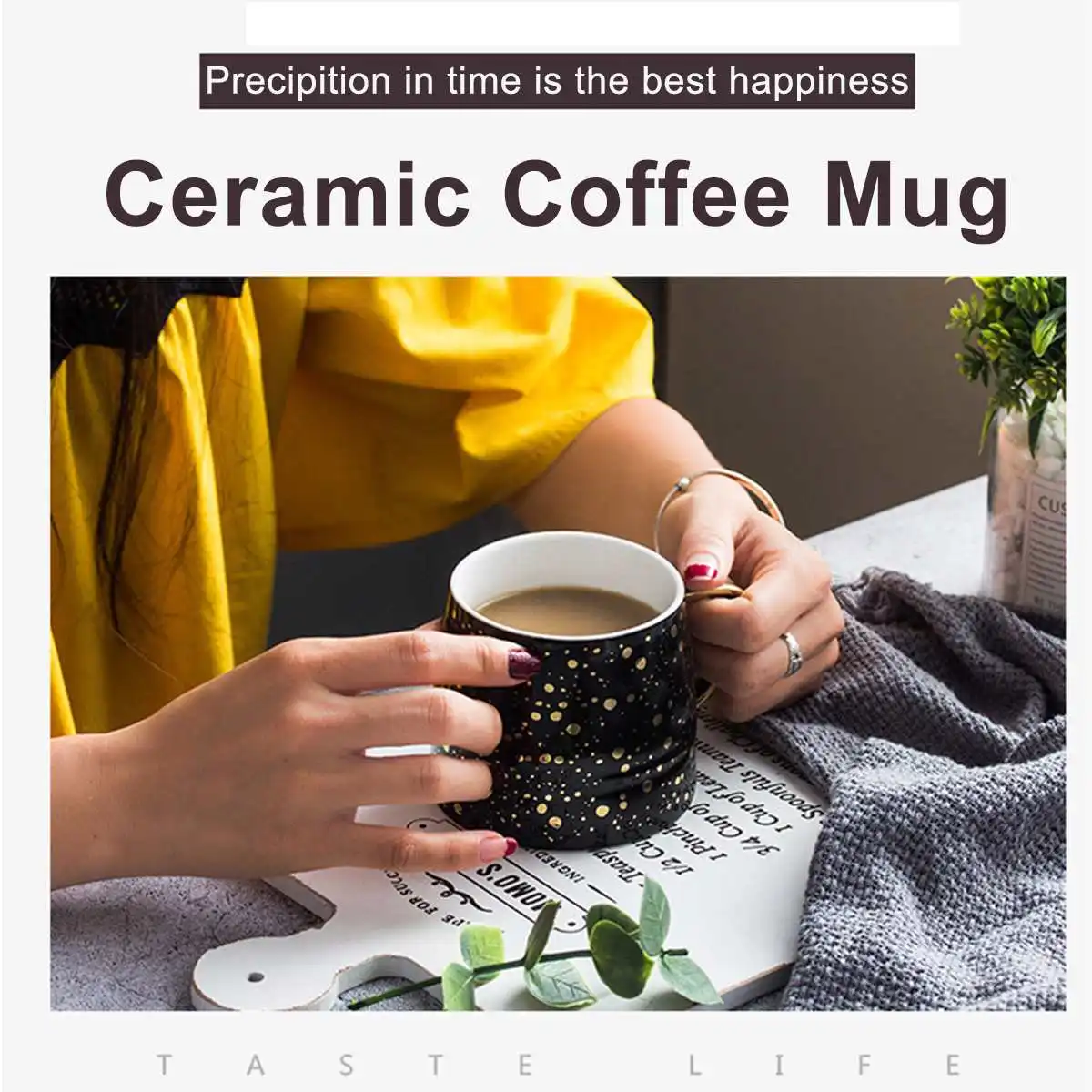 

Starry Sky Ceramic Coffee Mug Milk Cup Drinkware Starry Sky Pattern Teacup Creative Mugs Nordic Coffee Cups Drink WareHome Decor