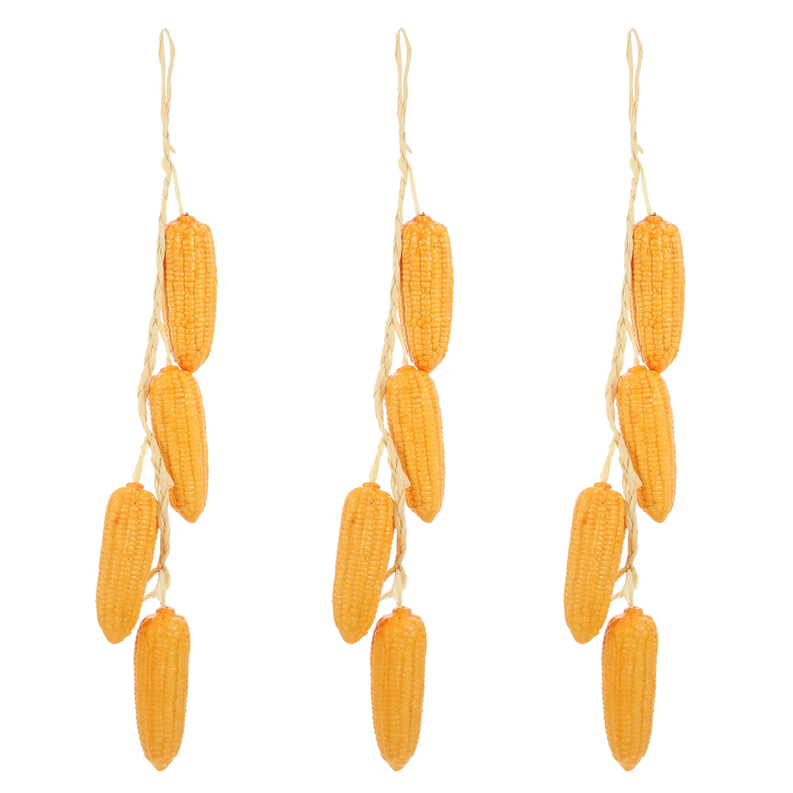 

3 Pcs Simulation Corn Hanging Adornments Artificial Corn String Decoration