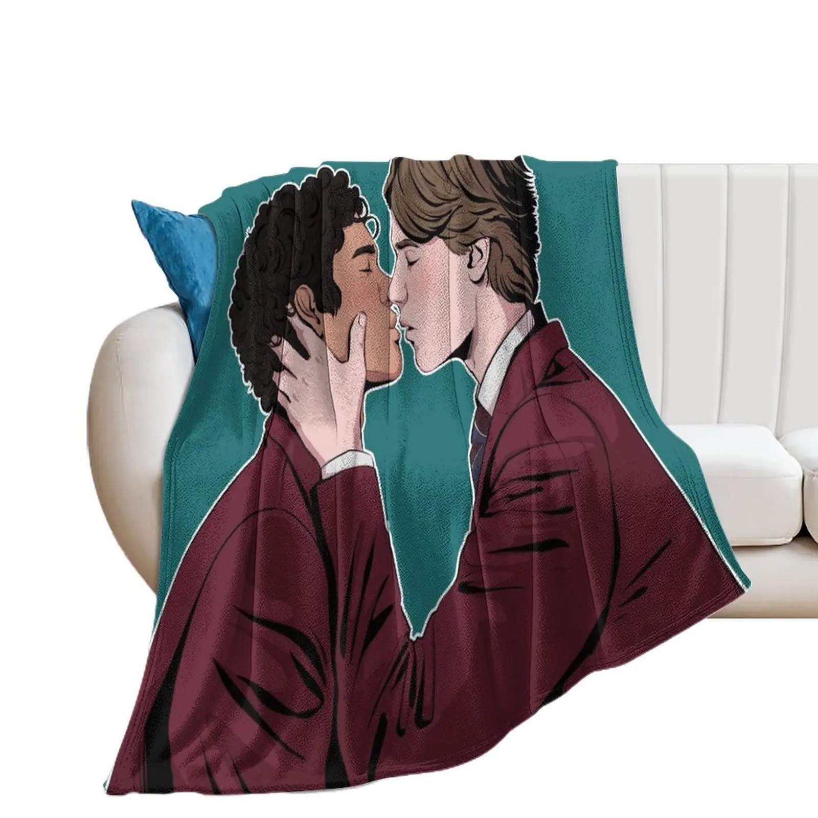 Одеяло с принцом Вильгельмом и Симоном молодежное целующееся Эдвин райдин Омар