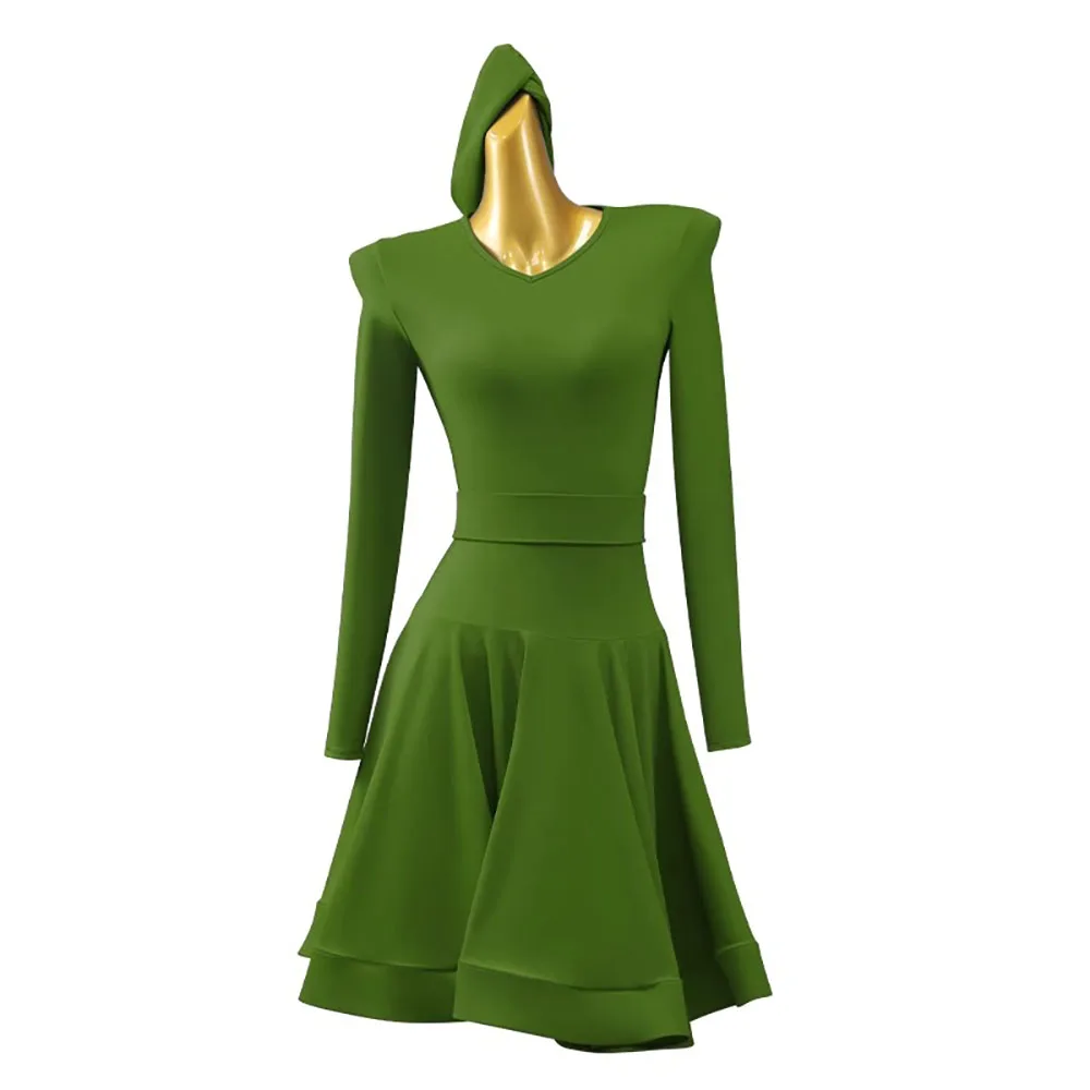 

Платье женское для латиноамериканских танцев, профессиональная стандартная базовая одежда, индивидуальный пошив, Самба-Румба