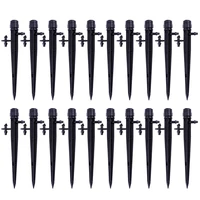 72pcs drip emitters adjustable fan shape irrigation drippers for 14 inch tube360 degree adjustable water flow drippers