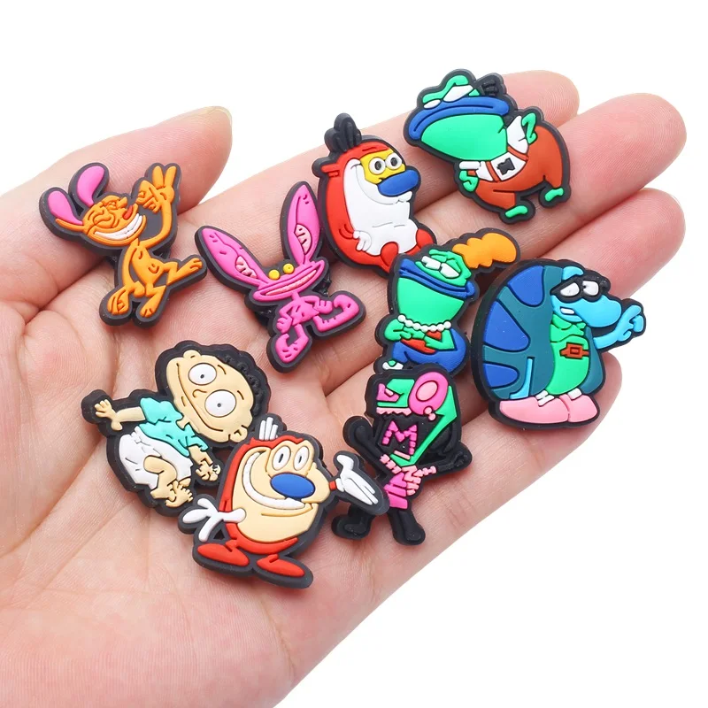 

Single Sale 1pcs PVC Cartoon Shoe Charm Boy Girl Horse Man Shoe Accessories Clog Decorations for croc jibz Kids Party X-mas Gift