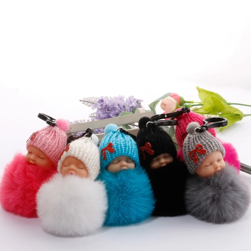 Брелок для ключей плюшевая кукла подарок на день рождения свадьбу стаканчики