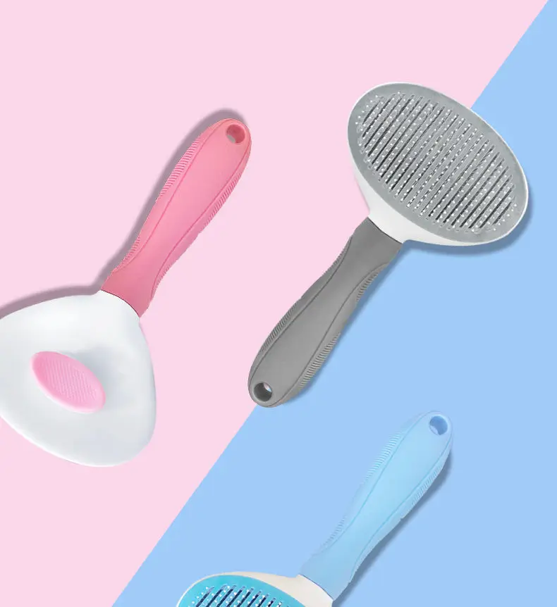 

Cat Accessories Remove Hair Dog Combs Brushes For Cats Cat Brush Non-Slip Stainless Steel Grooming Brush Pet Hair Removal Comb