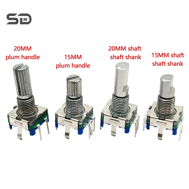 Поворотный энкодер EC11 с кнопочным переключателем 20 импульсов позиционирования 5