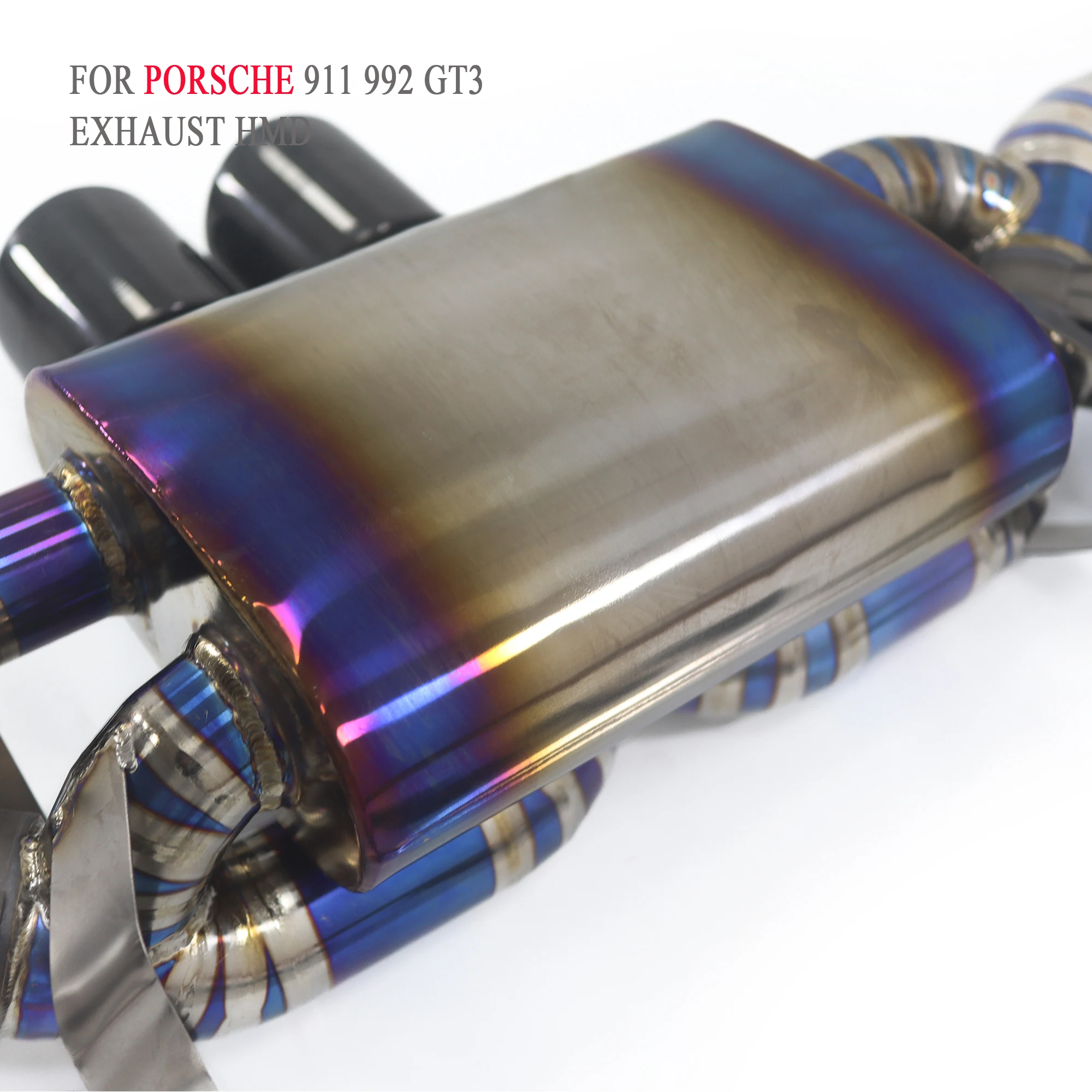 Титановая выхлопная система HMD Performance Catback для глушителя GT3 Porsche 911 992 с клапаном