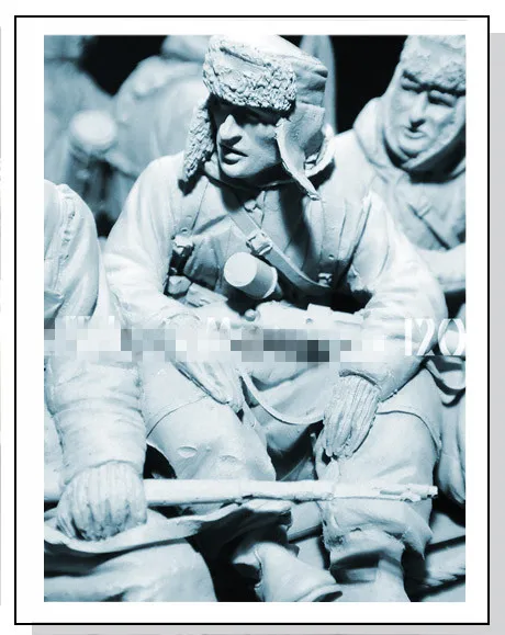 

1/16 Die Cast Resin Figure Model Assembly Kit WWII German Winter Soldier Model Assembly Toy Unpainted