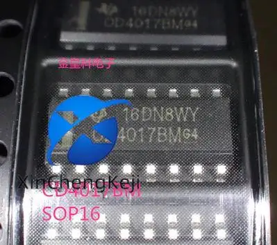 

30pcs original new CD4017 CD4017BM SOP16 logic decimal counter 10 output
