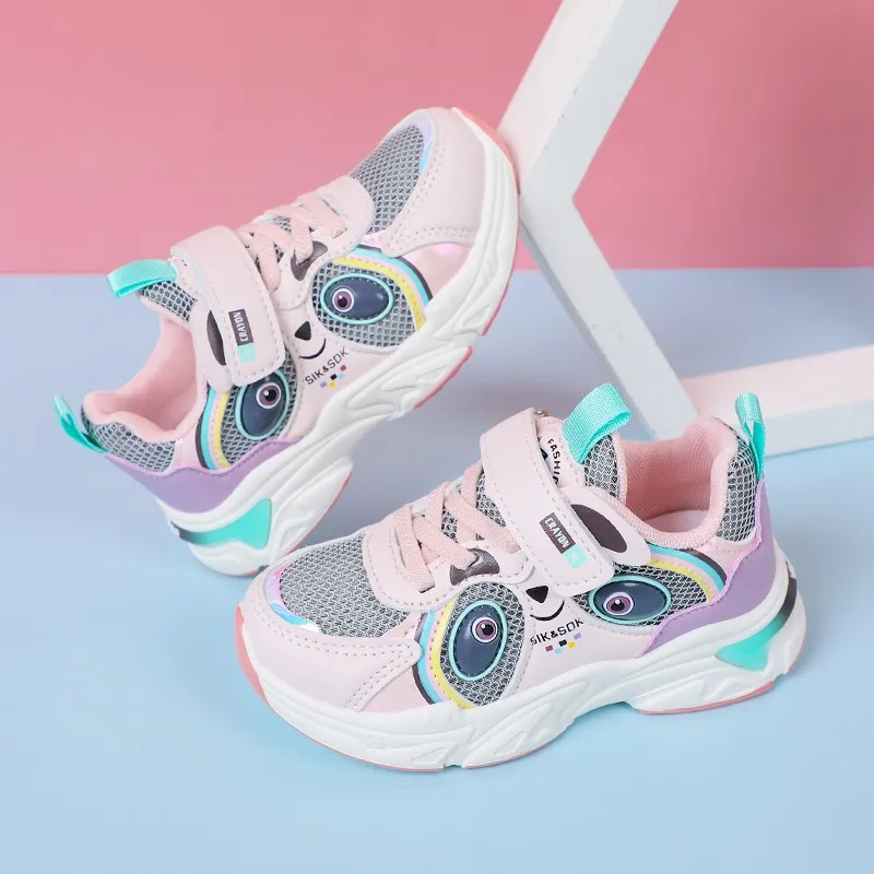 Children's Shoes 232 New Soft Sole Breathable Children's Non Slip Shoes Mesh Running Shoes Four Seasons Girls' Shoes Boys' Shoes