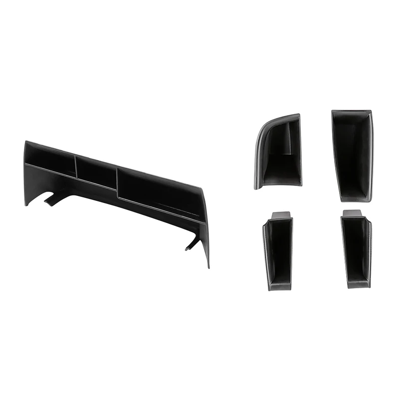 1 Pcs Stowing Tidying Central Console Storage Box & 4 Pcs Door Handle Storage Box Glove Armrest Box