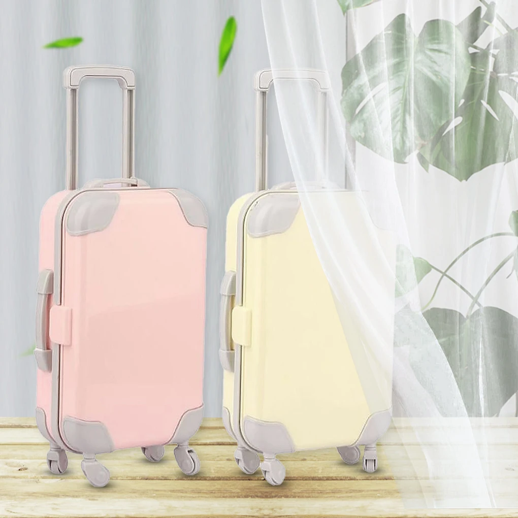 

Пластиковая мини-модель, легкие водонепроницаемые аксессуары для кукол, износостойкие красочные 3D дорожные чемоданы для детей