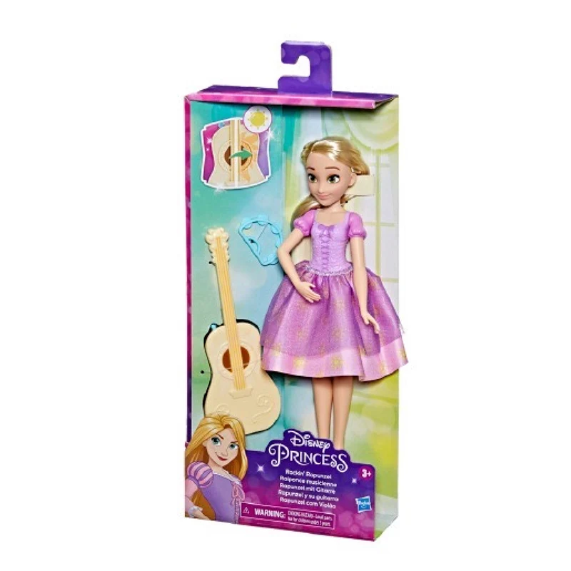 Hasbro Disney Princess Doll Adventure Series Rapunzel Joints Movable Figure with Color Changing Guitar Toys Girl Birthday Gifts