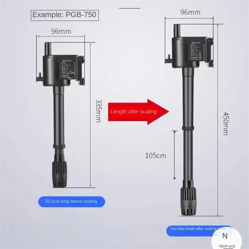Boyu тихий три в одном аквариум кислородный фильтр одна машина фильтрация