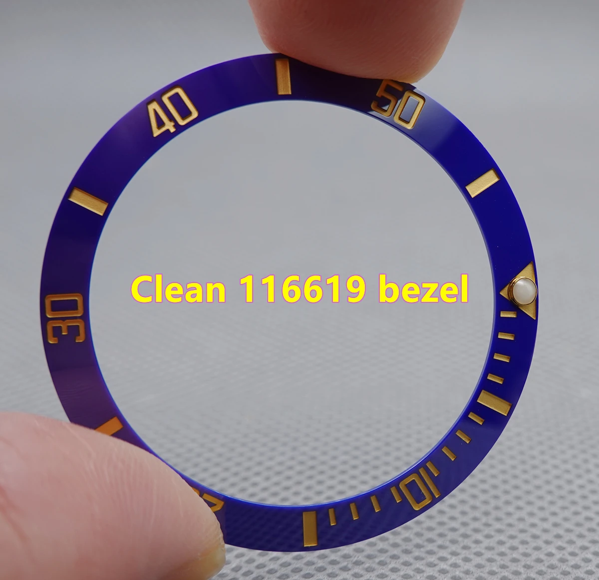 

Watch Part Clean Factory Ceramic Bezel 38mm for 40mm 116619 SUB gold blue Replacement Accessories Luminous VS 3135