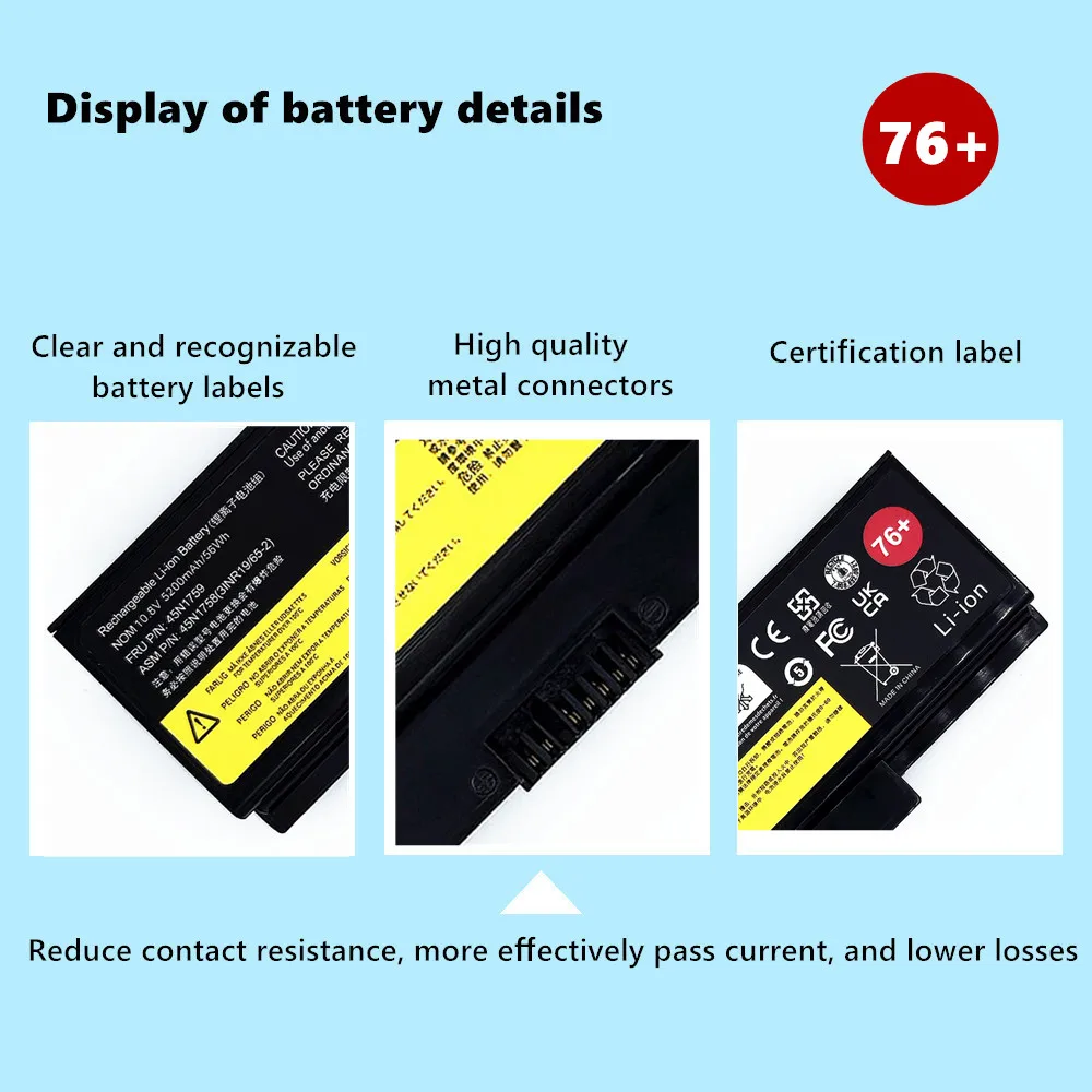 45N1762 45N1759 Аккумулятор для ноутбука Lenovo ThinkPad E550 E550C E560 E555 E565 E565C 45N1758 45N1760 45N1761 45N1763 (art.: 3920cea3749cd) - 3920cea3749cd