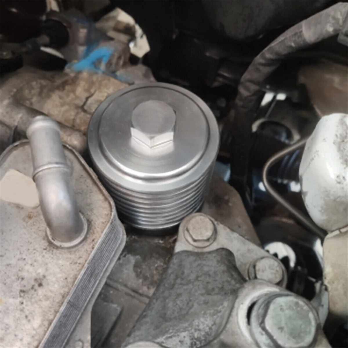 DQ250 Алюминиевая крышка корпуса масляного фильтра коробки передач для VW Audi 02E 305045