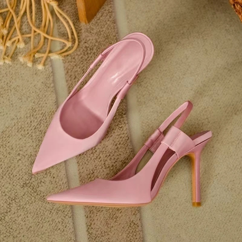 Summer Women's Shoes High Heels Sandals Elegant Luxury Trend Fashion Sexy Party Banquet Dress Pole Latin Dance Pink Yellow 2022