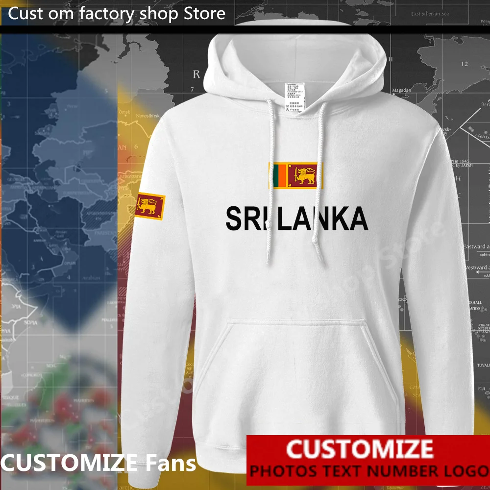 

Sri Lanka Lankan Flag ​Hoodie Free Custom Jersey Fans DIY Name Number LOGO Hoodies Men Women Fashion Loose Casual Swe LKA